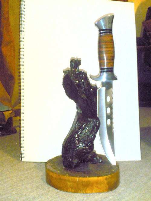 Hunting knife bowie style